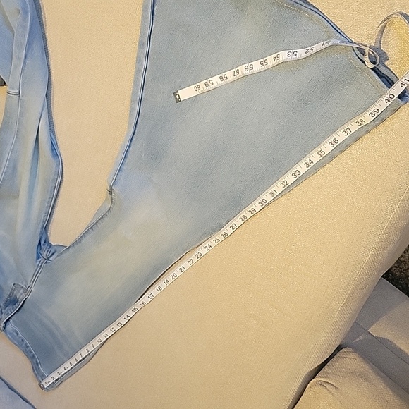 Free People Float on Flare Jeans Light Wash 26 Boho Western Rodeo High Waist - Picture 9 of 16